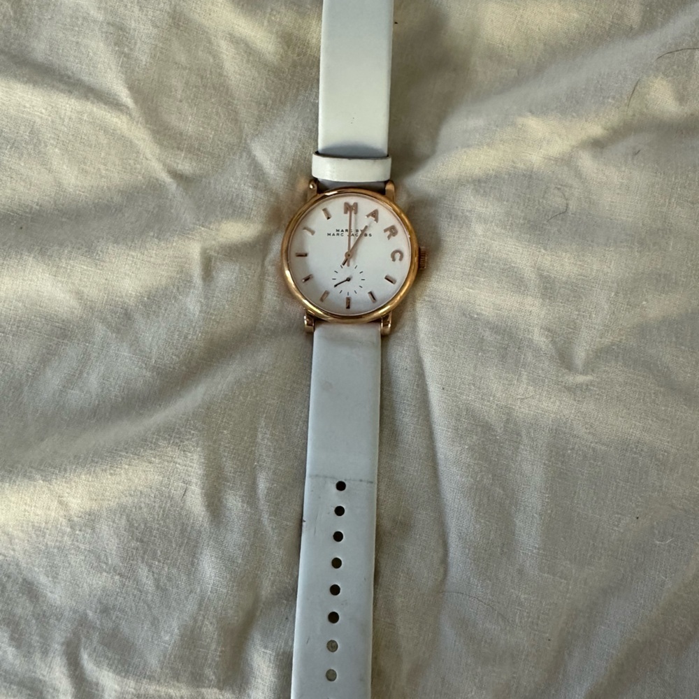 Marc Jacobs White and Gold Women's Watch